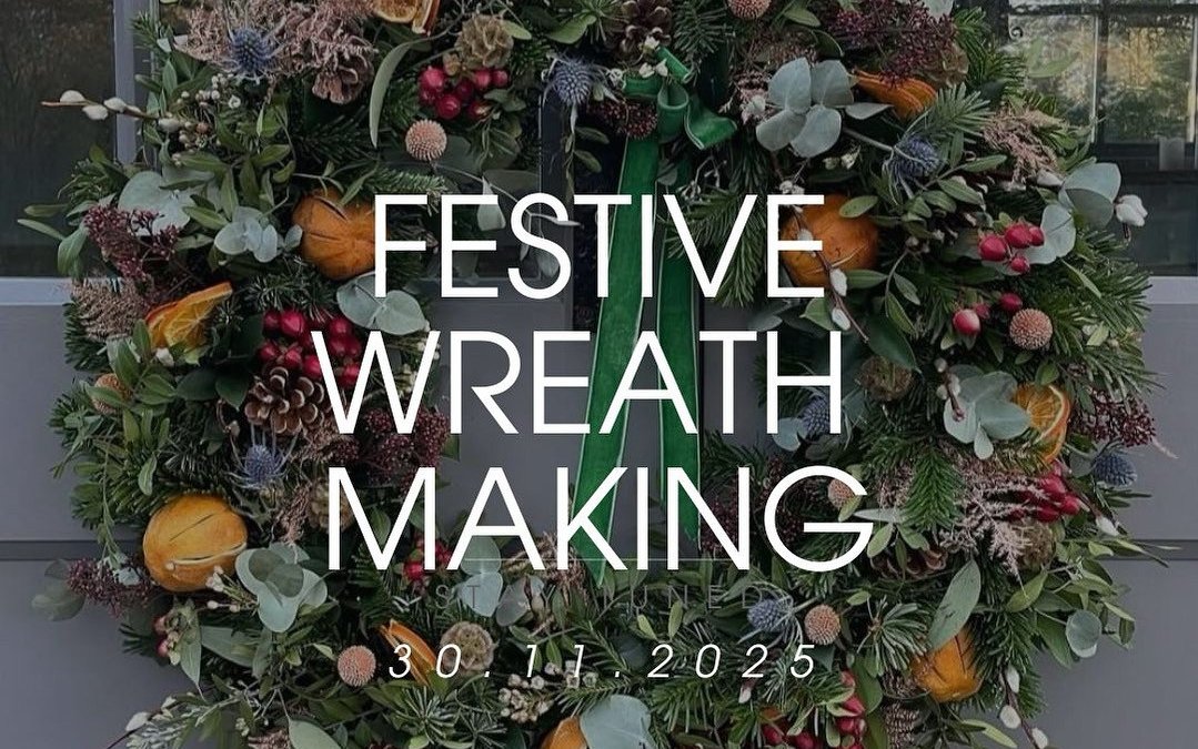 Christmas wreath making workshop swansea