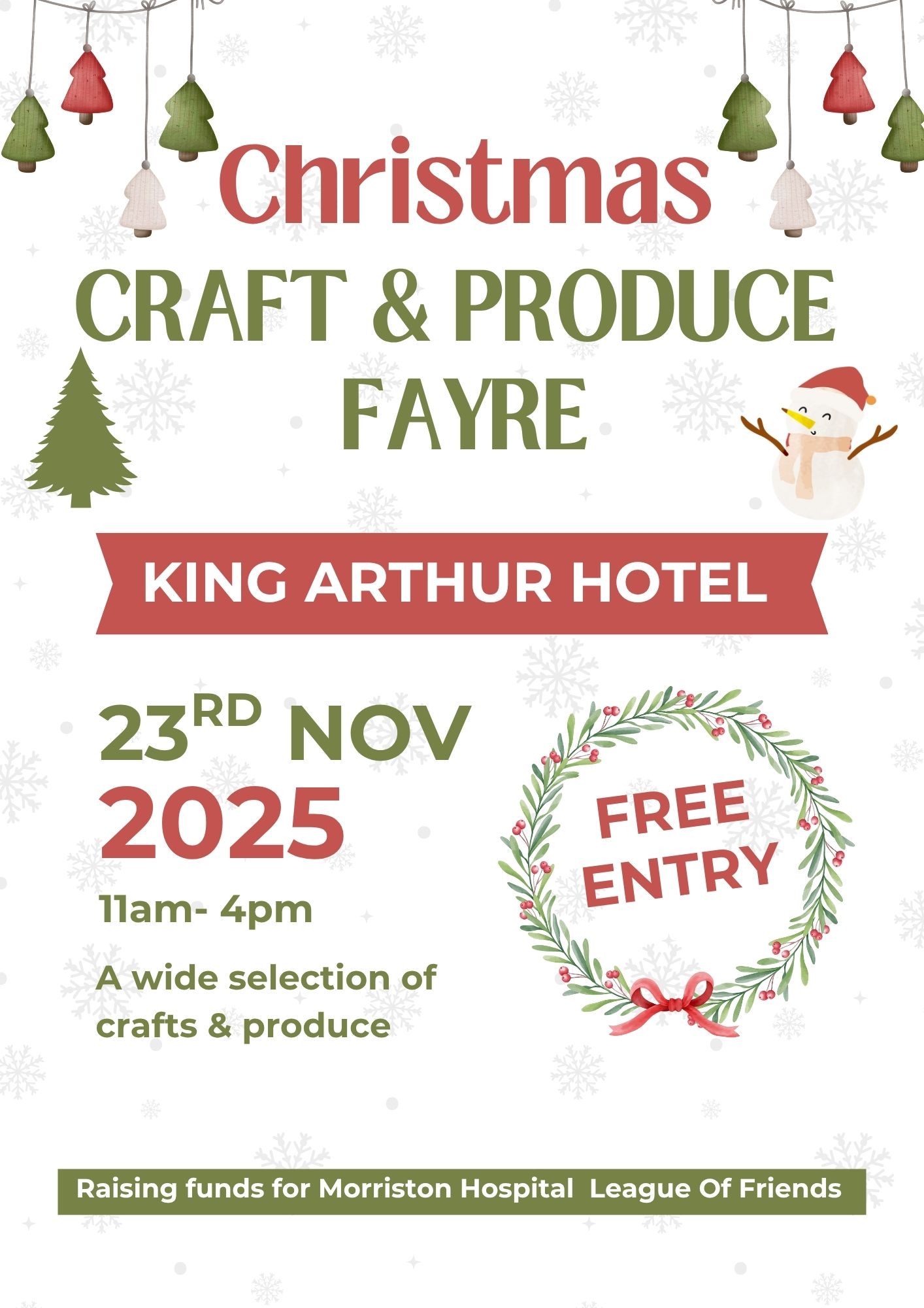 Christmas craft and produce fayre